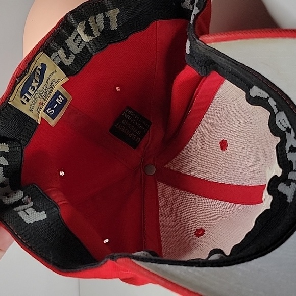 NO FEAR | flexfit hat | RED | vintage - Picture 3 of 4